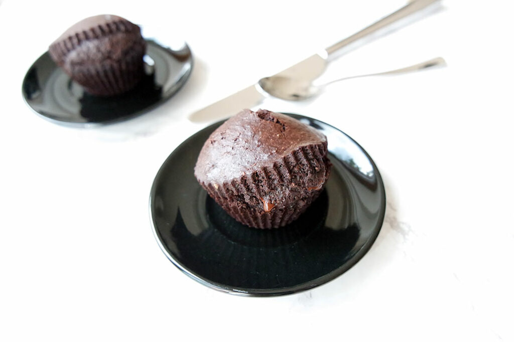lava schokoladen muffins zartbitterschokolade