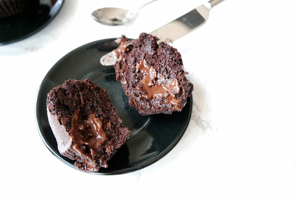lava schokoladen muffins zartbitterschokolade
