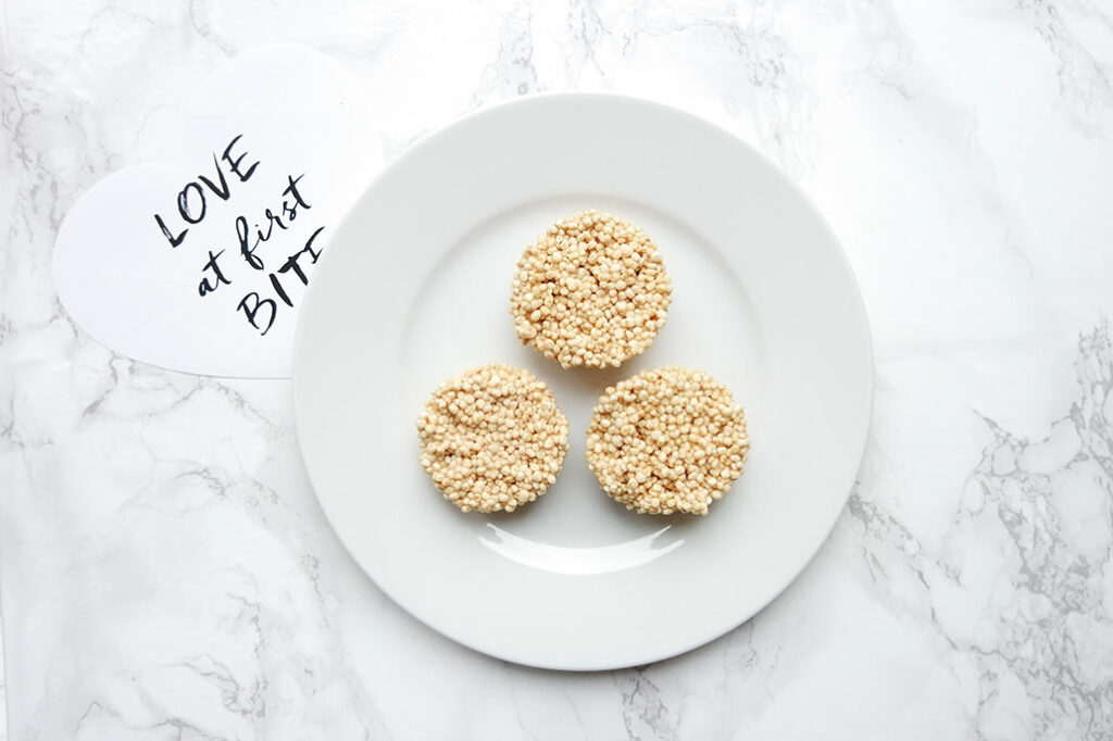 quinoa erdnuss kokos Krispies snack clean eating blog
