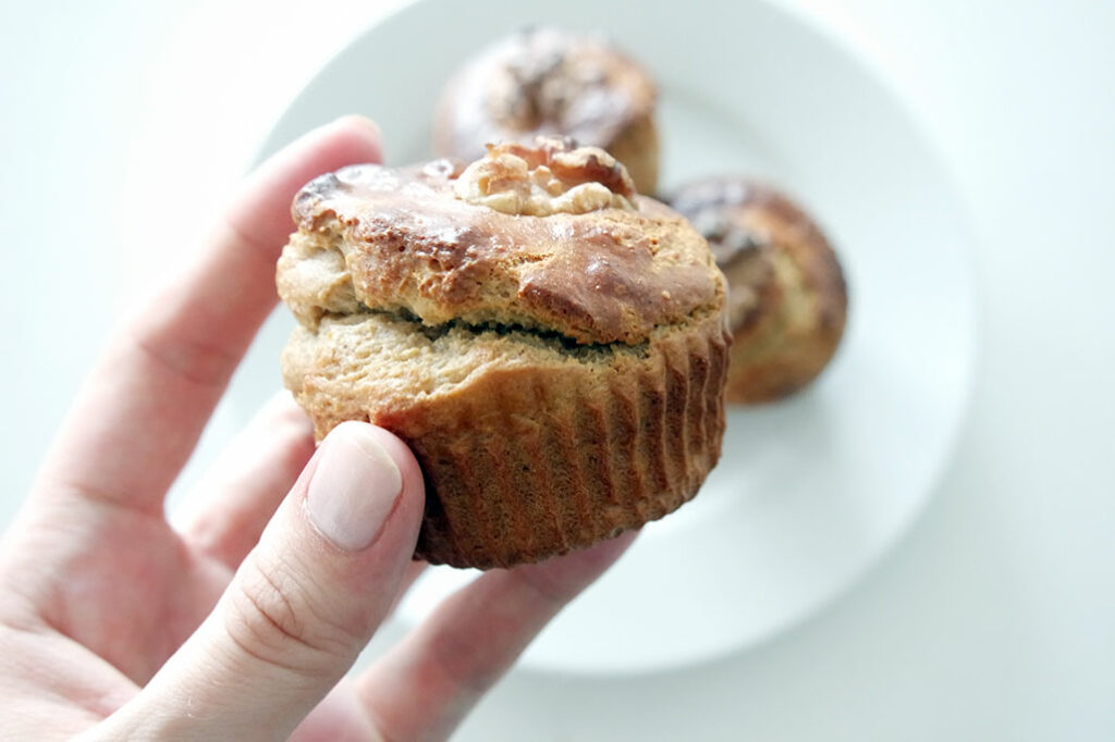 bananen erdnuss muffins gesund snack blog clean eating