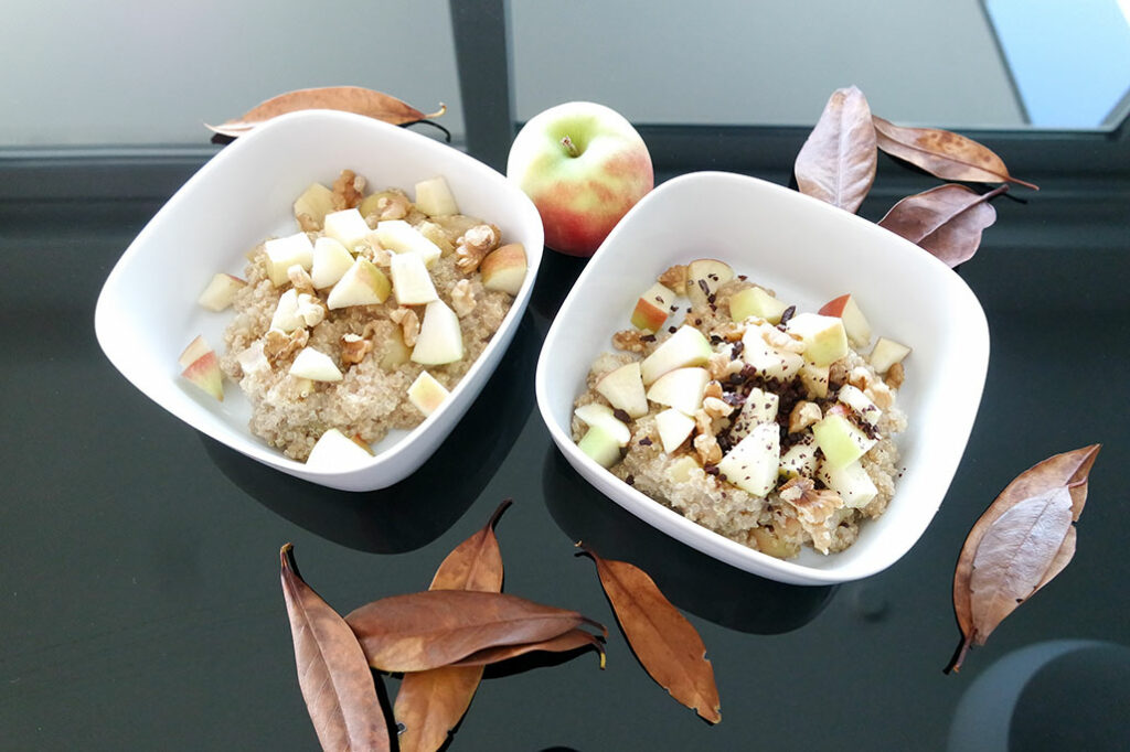 quinoa frühstück gesund clean eating blog rezept einfach schnell