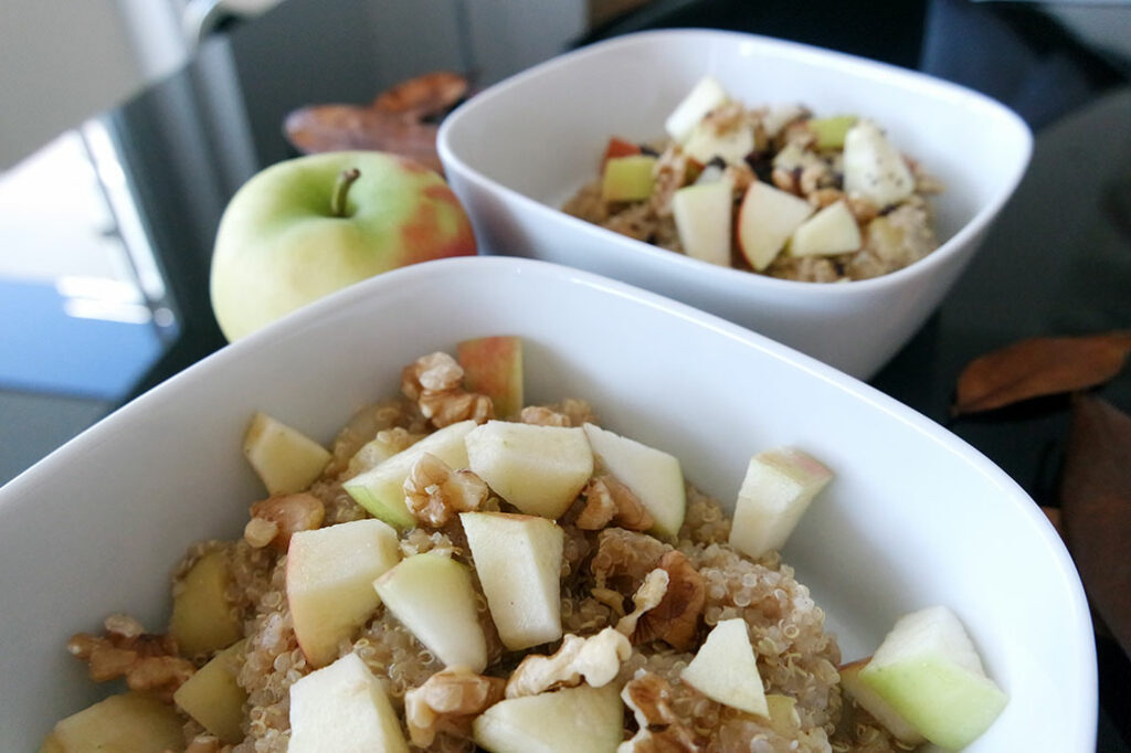 quinoa frühstück gesund clean eating blog rezept einfach schnell