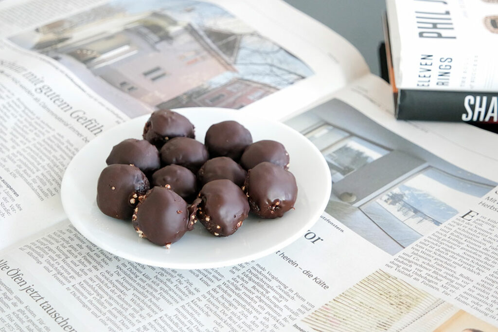 schokoladen praline clean eating blog respite gesund snack süßes