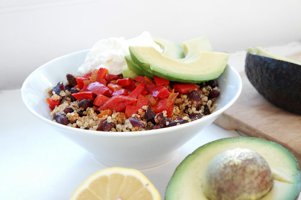 quinoa shale bowl gesund clean eating blog