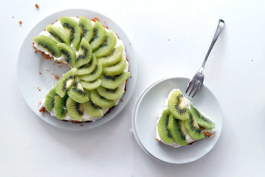 zespri kiwi clean eating kuchen quark