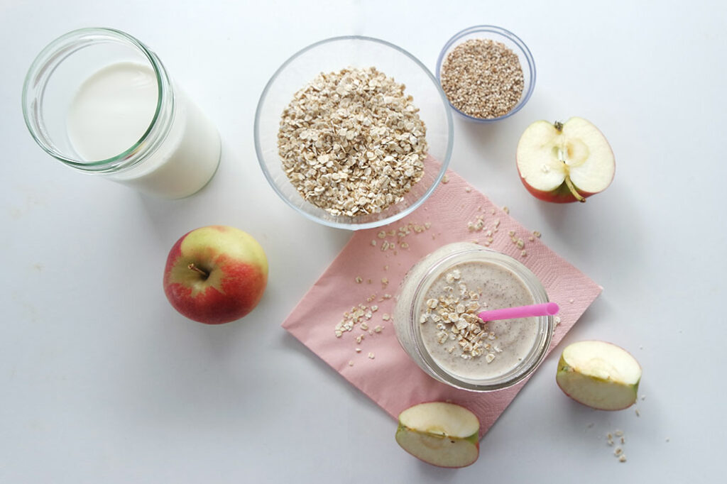 oatmeal frühstück Smoothie apple pie gesund blog 