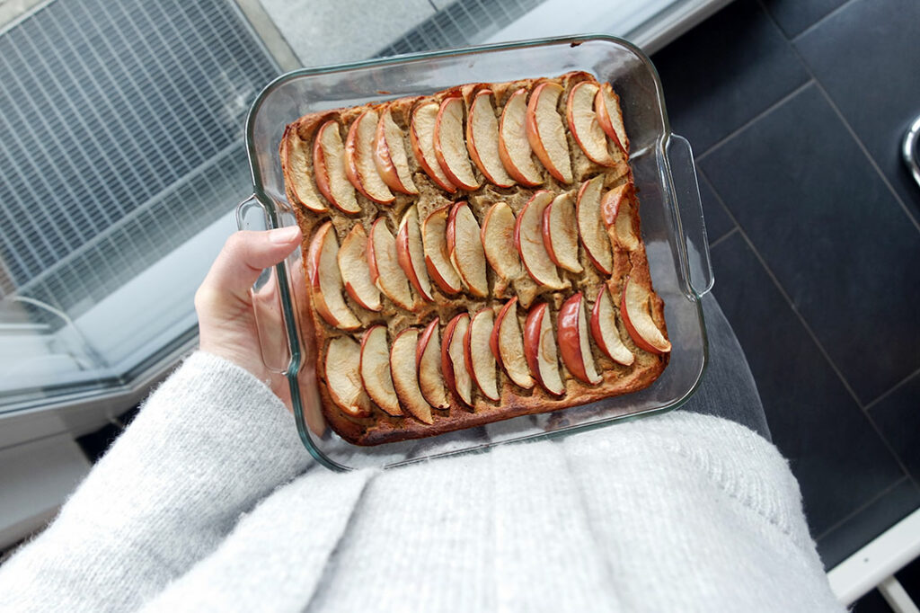 schnelle und saftige Apfelkuchen gesund clean eating blog rezept