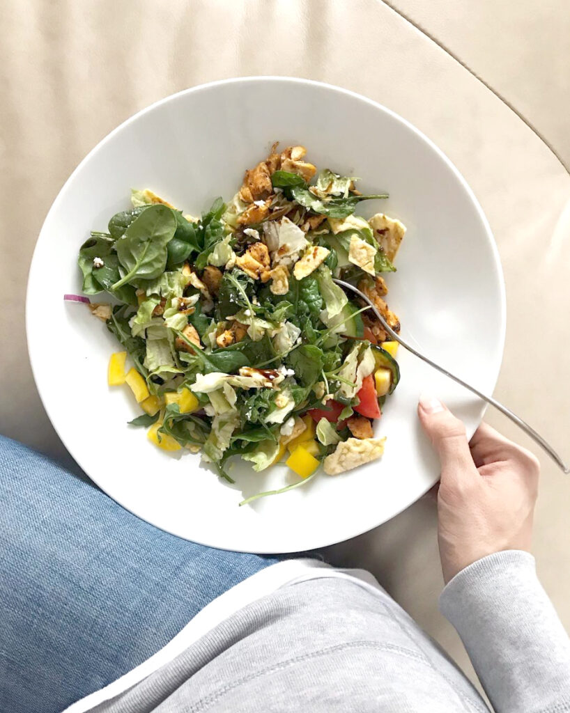 Salat Mittagessen gesunde Ernährung blog tipps