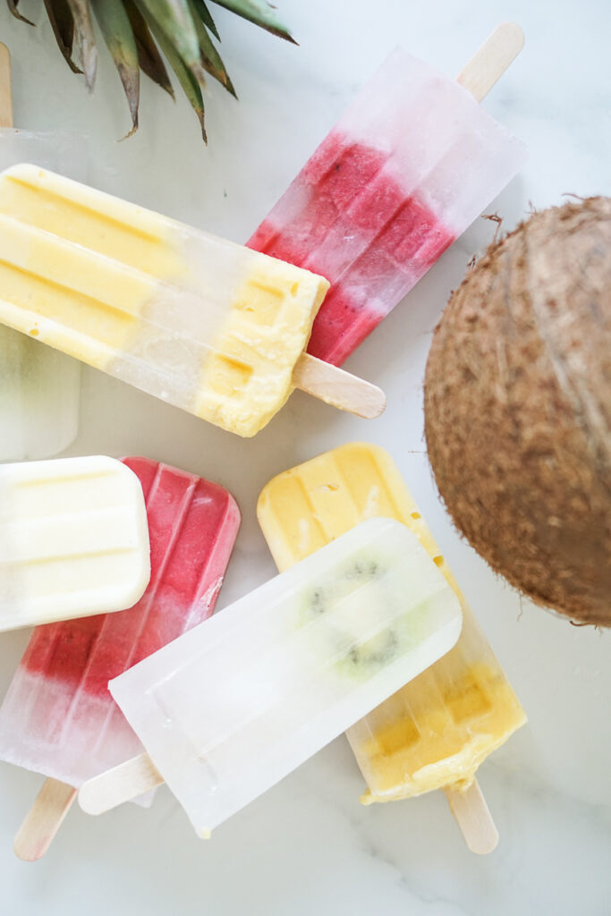 kokoswasser popsicles gesund clean eating blog