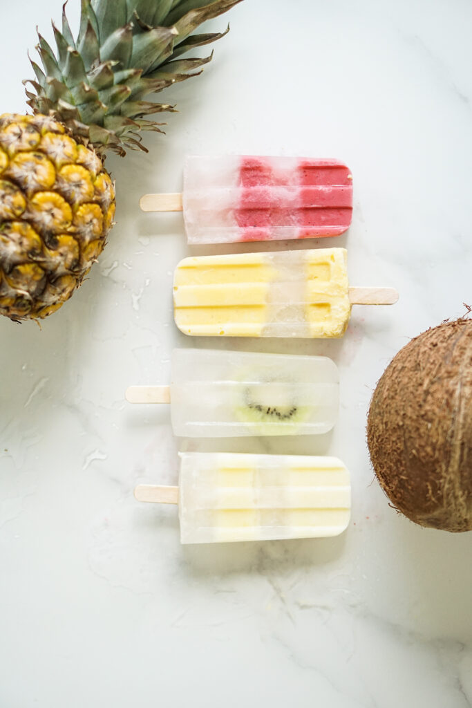 kokoswasser popsicles gesund clean eating blog