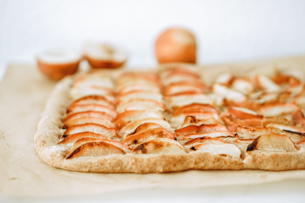 pfirsichkuchen vom blech clean eating vollkorn gesund