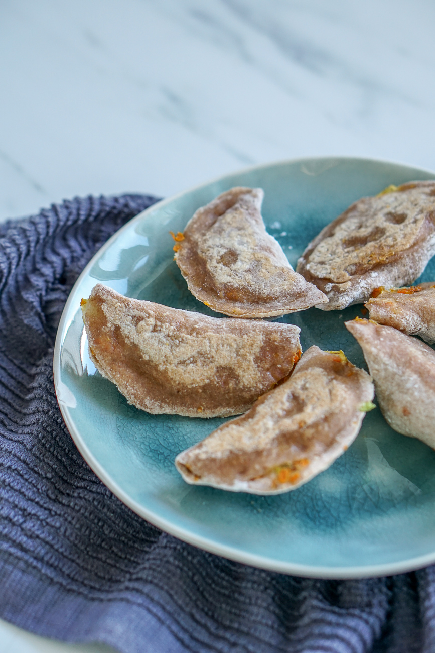 dumplings vegetarisch pierogi gesund Vollkorn vegetarisch