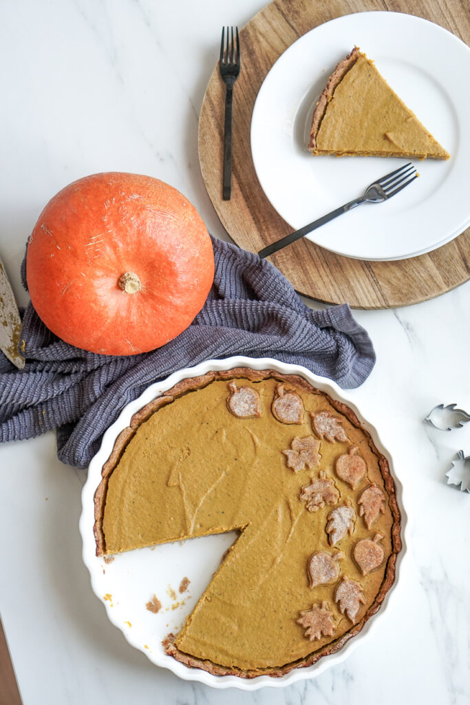 kürbiskuchen pumpkin Pie gesundes rezept backen clean eating 