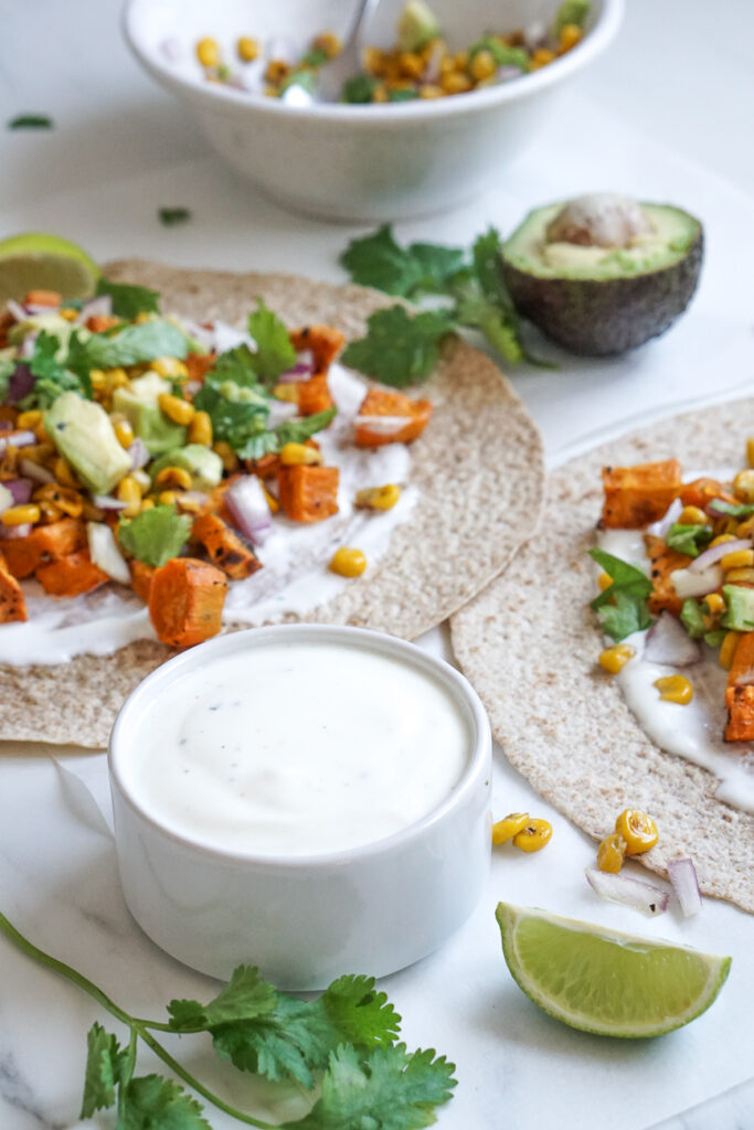 gesunde Süßkartoffel tacos vegetarisch rezept schnell einfach clean eating 