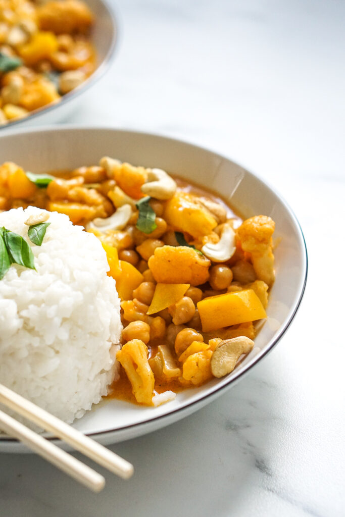 kichererbsen kokos mango curry clean eating gesund rezept einfach schnell