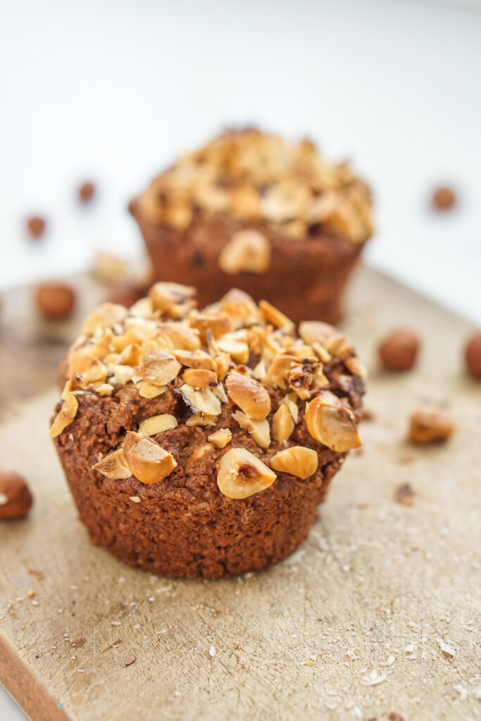 clean eating zuckerfreie muffins ferreo rocher nutella haselnuss