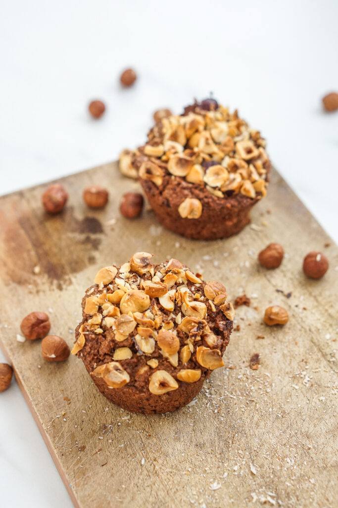 ferreo rocher nutella muffins rezept gesund ohne zucker zuckerfrei